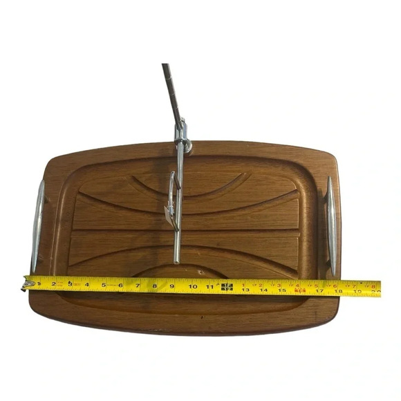 Vintage Solid Wood Stainless Steel Handcrafted Meat 🍖 Craving/Cutting/Slicing - Picture 9 of 17